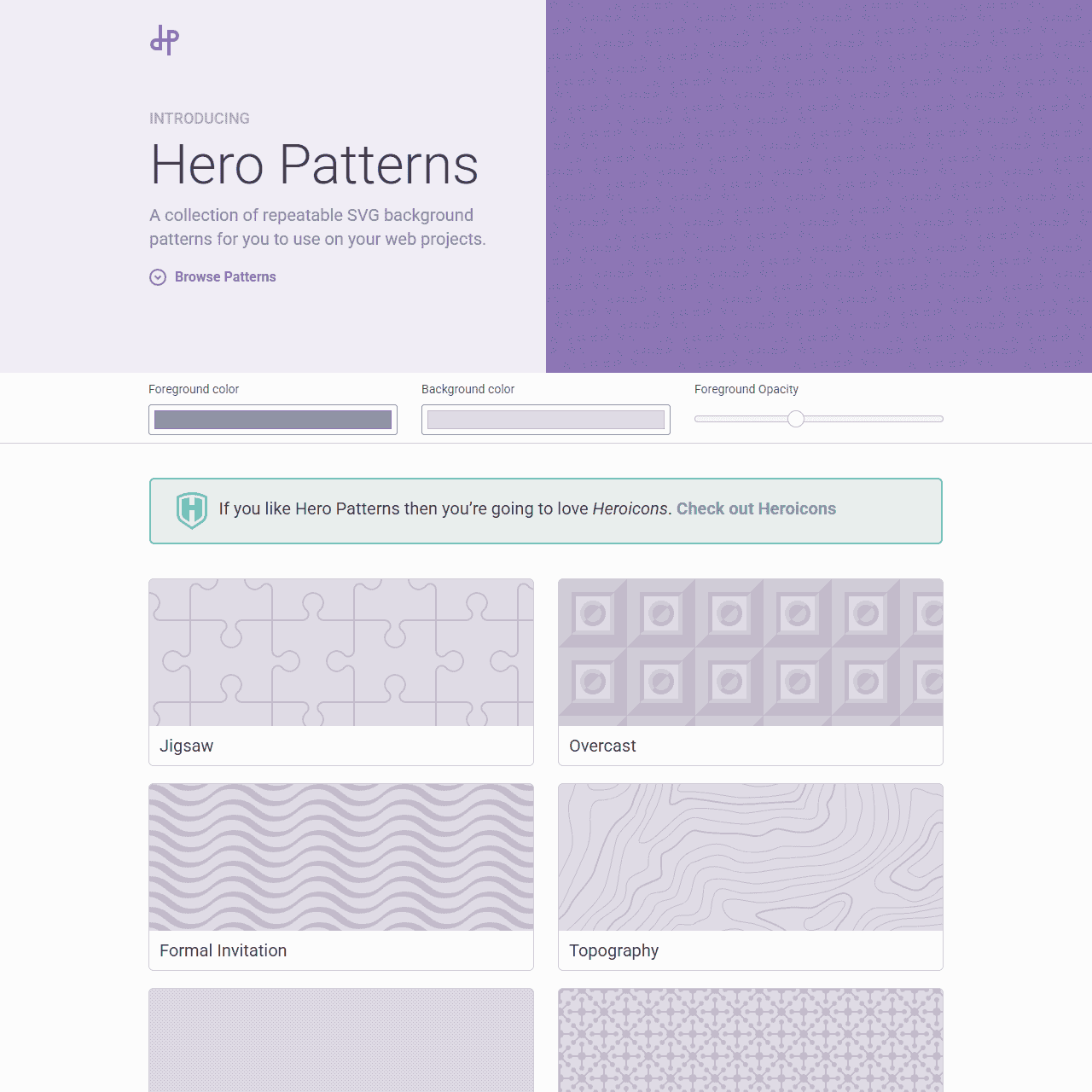 Hero Patterns