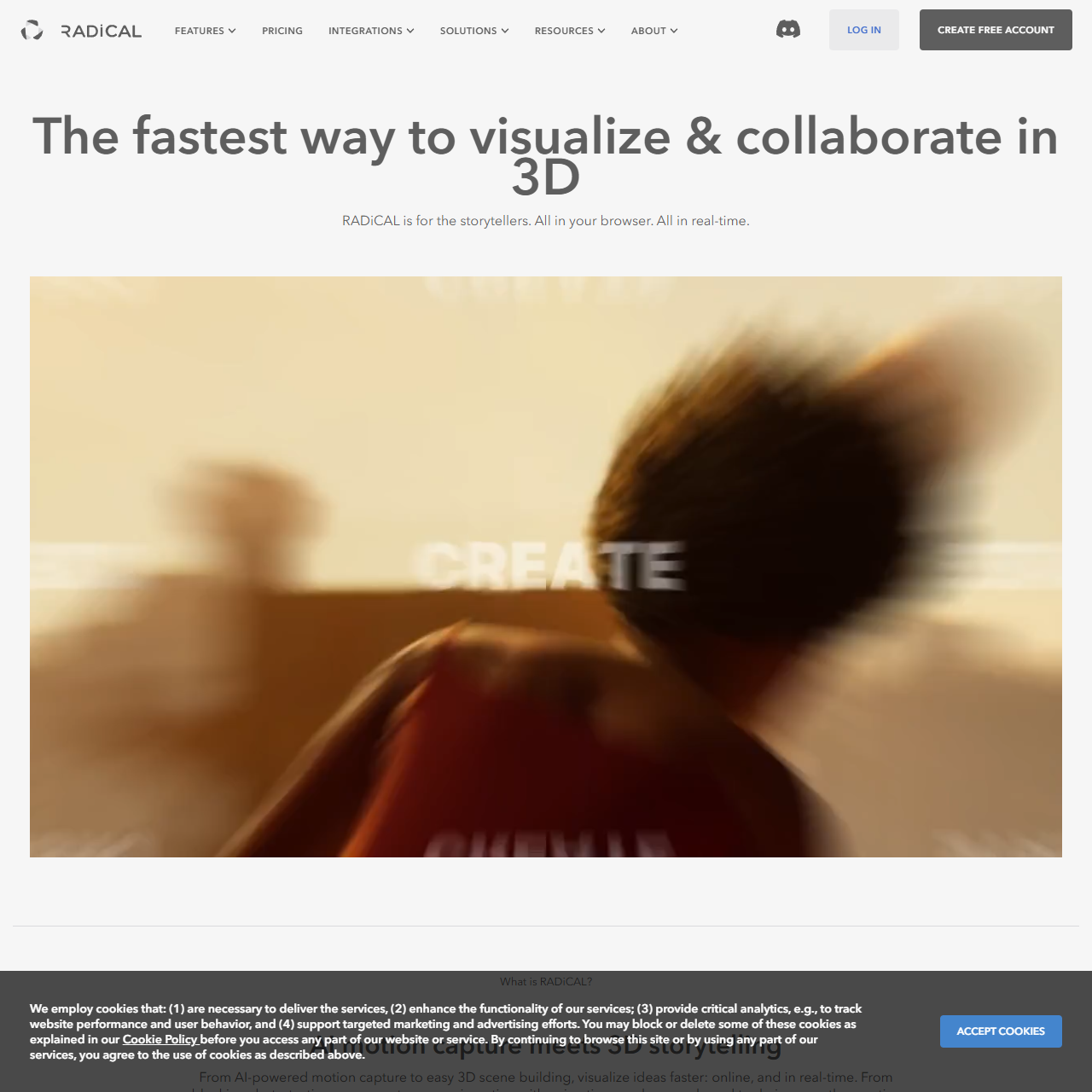 AI motion capture and 3D scene design with RADiCAL